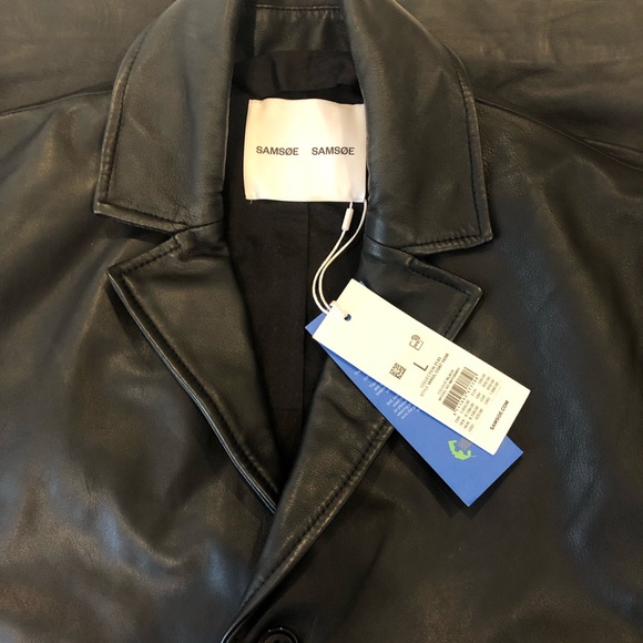 Samsøe Samsøe leather coat - NEW with tags - Picture 2 of 5